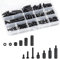 Cosswe Nylon Schrauben Set, 260 Stück, M3, Sechskant, Kunststoff, Nylon, Elektronik-Montagezubehör, Befestigungsset