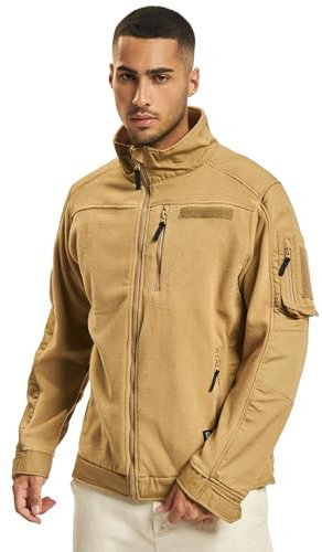 Brandit Fleece Ripstop Jacket, Uomo, camel, L