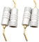 WANGCL 4 Pack Gold Plated 2mm Banana Plug Screw Type Audio Speaker Pin Plugs Cable Connector Adapter