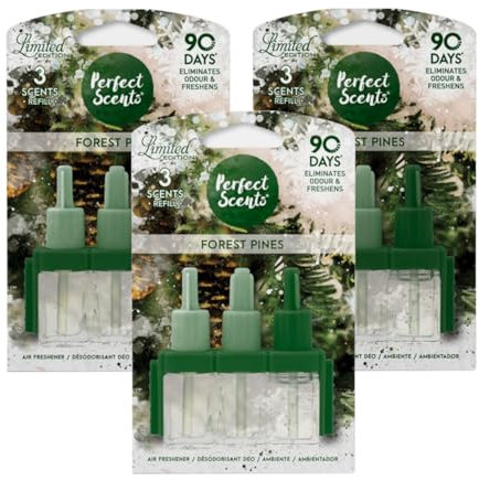 Perfect Scents 3 Scents Air Freshener Refill (3 Pack) - Compatible with 3volution Forest Pine 3x20ml
