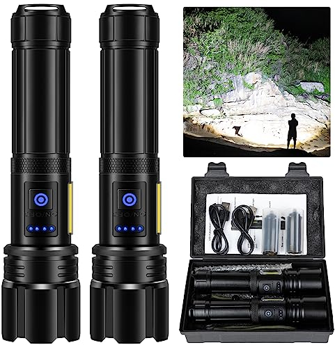 Rechargeable Flashlight 20000 High Lumens (Black)