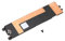 M.2 SSD Kühlkörperabdeckung, Solid State Laufwerkkühlung für XPS 15 9500 9510 9520 Precision5550 5560 Rechte SSD, Festplatten Kühlkörperabdeckung aus Aluminiumlegierung, SSD