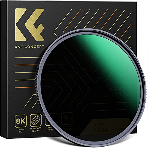 K&F Concept Nano-X Serie ND64 Filter(6 Blendenstufen) 67MM Slim Fester Graufilter
