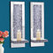 Aeveco Crystal Crush Diamond Mirrored Candle Sconces, Silver Wall Candle holder set of 2, Wall decorations for Living Room，Dining Room (Rectangle (style 4))