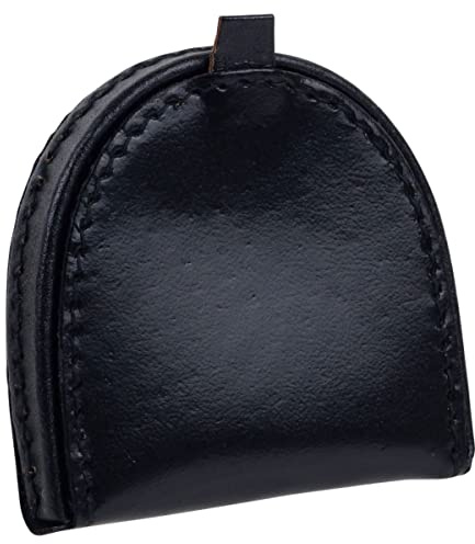 Leather Piccolo vassoio portamonete da uomo, Nero, Sacchetto della moneta