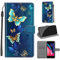 TOMYOU for iPhone SE 2022/2020/8/7 (4.7) Case, PU Leather Wallet Book Flip Folio Stand View Cover Pouch Compatible with iPhone SE3/SE2/8/7 (Butterfly)