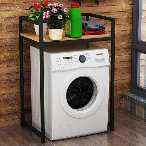 FairyHover Lagerregal Über Der Waschmaschine Waschmaschine Aufbewahrungsrahmen Lagerregal Geeignet Für Badezimmer Küche Balkon Waschküche A,70 * 60 * 115CM