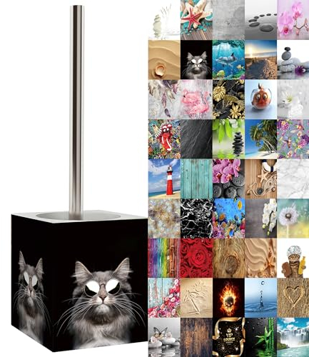 Sanilo WC Bürste, viele schöne Klobürsten zur Auswahl, hochwertige Qualität, Elegantes Design (Cool Cat)