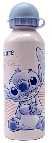 ms móvil shop STITCH Botella Cantimplora de Aluminio 500 ml. Oh What Fun To Be One | Producto Oficial Para Niños Disney Classics. Stitch Corazón