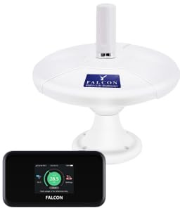 Falcon FN 5G-DTV Verstärkte, omnidirektionale TV-Antenne kombiniert mit verstärktem 5G-fähigem Internet mit 1,8 Gbit/s (5G) Router