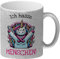 Einhorn Glitzer-Kaffeebecher mit Spruch Ich hasse Menschen! Lustige Sarkastische Tasse mythische Kreatur zeigt Hass Büro Büroalltag unhöflich