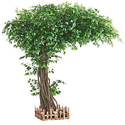 Großer künstlicher Baum 4 Fuß 5 Fuß 6 Fuß 7 Fuß 8 Fuß, kommerzielle Dekor-Kunstbäume für Hotel, Restaurant, Terrasse, Kinderzimmer, Heimbüro und Innen-Außenbereich, einfach zu montieren (Far
