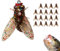 Fliegenfischen Köder | Bionischer Fliegenfischköder 20 Stück | Bionischer Köder Zum Fliegenfischen | Fliegenfischköder Bionic Bee Baits | Realistisches Trockenfliegen Sortiment Forellenbarsch