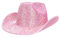 Toyland® 36 cm (14) Chapeau de cowboy de luxe rose avec strass irisés - Accessoires pour festivals, concerts, déguisements et enterrements de vie de jeune fille - 3 couleurs disponibles