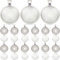 SOFPLATE 1 Box 40 Sets Cabochon Tray Blanks Silver Bezel Pendant Trays with Glass Cabochons Flat Round Dome Vintage Alloy Blank Tray Charm Settings for Jewellery Making Charms Necklaces Tassel DIY