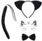 baotongle Katzen Kostüm Set, Katzenohre Katzenschwanz, Katzen Ohren Haarreif Stirnband für Karneval Kostüm Party Dekoration Zubehör (Kätzchen Kostüm)