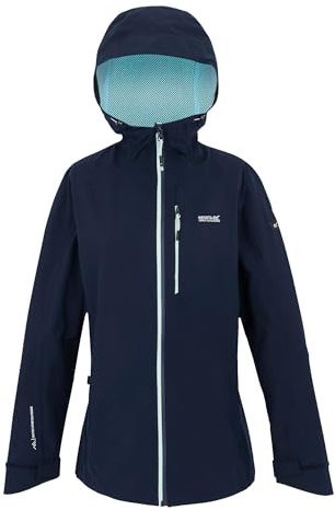 Regatta Damen Womens Birchdale Outdoor Active Jackets Waterproof Shell Regenmantel, blau, 38