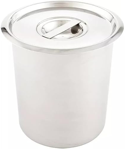 Stainless Steel Bain Marie Pot with Lid, 7.81 L, 22 cm x 24 cm