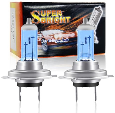 TaimeiMao H7 Halogen Lampe Auto H7 12V 100W Halogen Scheinwerfer Lampe Abblendlicht Halogen-Scheinwerferlampe h7 Birne schnelle Installation - 2 Stück