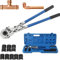 CDZHLTG Juego de Alicates Prensadores de Tuberías, Alicates para Tubos con Cabezal Giratorio de 360° Maquina Multicapa TH16, TH20, TH26, TH32, V12, V15, V18, V22 e V28 Alicates de Presión para Tubos