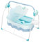 Zoobotanica Electric Baby Crib Cradle, Auto Swing Bed,Multifunctional Foldable Baby Swing Cradle with Bluetooth Music 5 Swaying Gears Remote Control,for 0-18 Months (Blue)