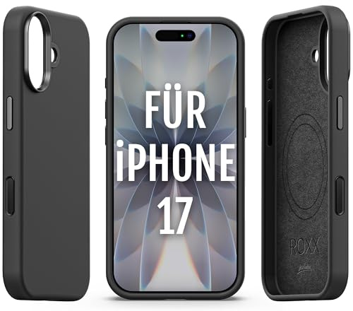 Roxx Next Era Hülle | Mit Kameraknopf | Weltweit Einzigartig | Passend für iPhone 17 | Für MagSafe | Hardcase | Innenschutz | Displayschutz | Kameraschutz