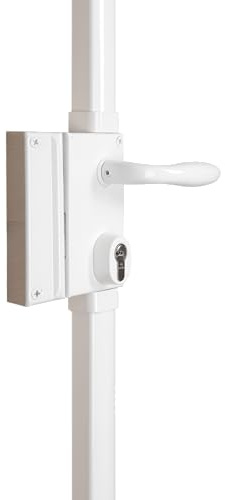 BRICARD Serrure en applique multipoints Astral 74722C, débrayable, blanc, sens gauche, fournie avec 5 clés