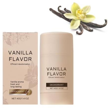 Vanilla deodorant stick for women & men, Langzeit Frische gegen Körpergeruch, Vegan und Ohne Aluminium, Für Empfindliche Haut und Tägliche Pflege (1)