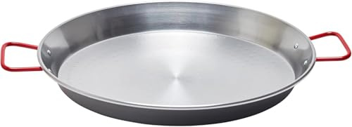 Delicioso 38cm Polished Steel Paella Pan