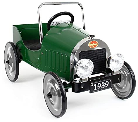 Baghera1939 - Tretauto Klassik, grün, Metall, 80 x 42 x 50 cm, 3 - 5 Jahre
