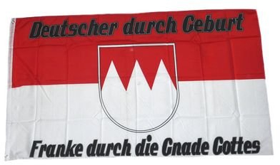 Fahne Flagge Franke durch die Gnade Gottes 90 x 150 cm