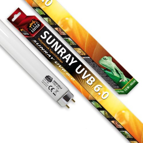 Terra Exotica Sunray UVB 6.0-15 Watt / 45 cm Leuchtstoffröhre mit erhöhter UV-B Abstrahlung