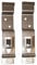 2 x Trailer Number Plate Clips Holders Spring Loaded Stainless Steel LMX1867