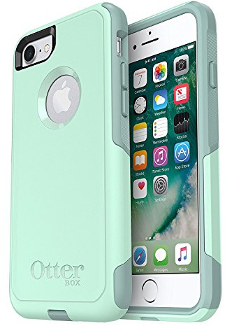 OtterBox COMMUTER SERIES Case for iPhone SE (2nd Gen - 2020) & iPhone 8/7 (NOT PLUS) - Frustration Free Packaging - OCEAN WAY (AQUA SAIL/AQUIFER)