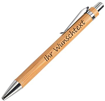 laser-diele Holzkugelschreiber als Geschenk - Kugelschreiber mit Namen - Personalisierter Kugelschreiber mit Gravur - Stift mit Gravur