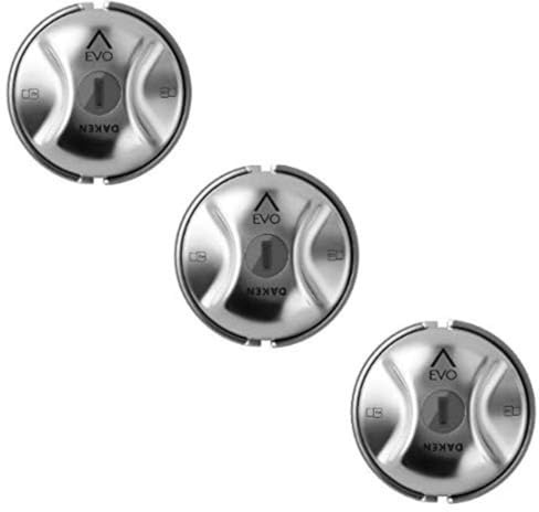 DAKEN Saturn Evo Triple - Set di 3 Serrature per Veicoli Commerciali per Impieghi Gravosi, Blocco Manuale, Acciaio Inox