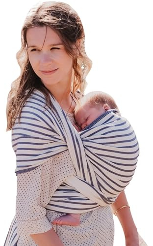 NéoBulle - Écharpe Sergé Brisé - Porte-Bébés Physiologique - Léger et Confortable, en Coton Bio - 100% Fabriqué en France - De 0 à 3-4 Ans - Malo - 4,10 m