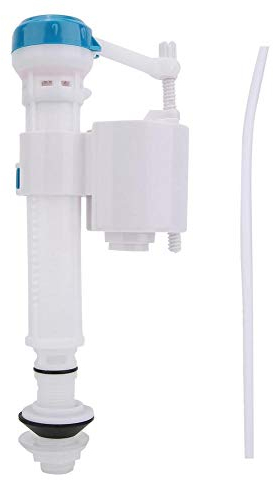 WC-Tank-Ventil Druckknopf Spülventil für Toilettenspülventile - Badezimmer-Ventil Blau+Weiß G1/2 (Plastik)