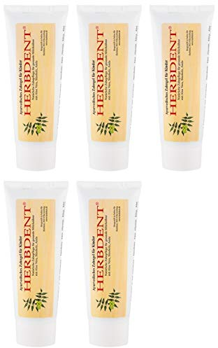 Herbdent Ayurvedisches Zahngel f?r Kinder - Ohne Flourid - Ohne Alkohol - Ohne Zucker - 80 ML (5 x 80 ml)
