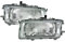 Set Hauptscheinwerfer Scheinwerfer H4 Set Satz Depo Vorne Links/Rechts Kompatibel mit Audi 80 B3 Stufenheck 893 894 8A2 86-91 441-1107L-Ld-Em