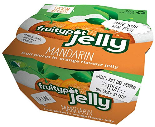 Fruitypot Mandarin in Orange Flavour Jelly, 18 x 120 g Pots