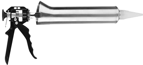 Gerioie Outil de calfeutrage, Pistolet à calfeutrer à Main pour Carreaux de céramique, Acier Inoxydable pour Le jointoiement de Ciment à calfeutrer