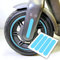 4 Aufkleber - Ovale Streifen geeignet für Segway Ninebot Max g30d E-Scooter (Original Blau/Türkis)