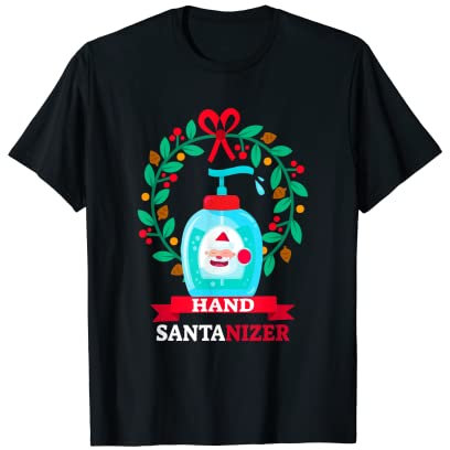 Weihnachtsmann-Weihnachtsmann-Desinfektionsmittel, lustiges Geschenk T-Shirt