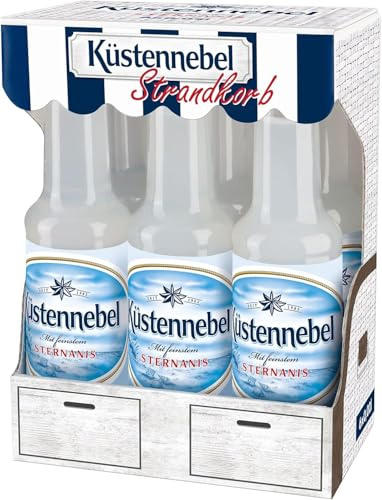 Küstennebel Sternanis Anislikör, 6 x 0,02 L, 21,8% vol. | Norddeutsche Spezialität seit 1985, Sternanis mit Kräutern & Kümmel, Pur oder auf Eis als Aperitif/Digestif