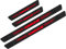 4 Pezzi Battitacco Fibra di Carbonio Auto Door Sticker, per Suz-uki Samurai Piastre di Protezione Della Copertura Adesivi Soglia, Auto Prevenire l'usura Graffi Styling Decorativi Accessori