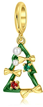 Magic Charms Christmas Bead Charm für Frauen Armband 925er Sterling Silber Bead Charm für Armband Halskette für Mutter Tochter Mädchen Christmas Geschenk