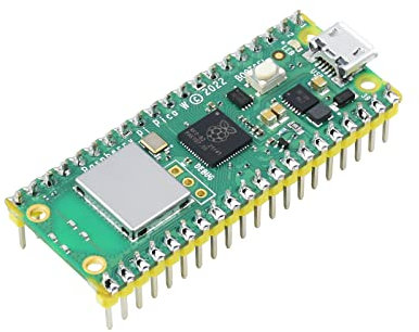 Pre-Soldered Raspberry Pi Pico W RP2040 Microcontroller Board Mini Board Kit Based on Raspberry Pi RP2040 Dual-core Processor,Built-in WiFi,Support C/C++/Python