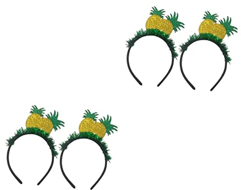 FRCOLOR 4 Stück Stirnband Ananas Haarband Festival Obst Kopfbedeckung Requisiten Für Strandbilderkabinen Hawaiisch Sommer Haarband Obst Haarreifen Schal Bankett Der Sommer Filzstoff