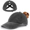 Zylioo Klein Pferdeschwanz Basecap Größe XS-S,Washed Ponytail Kappe Größe 53-56,Criss Cross Golf Cap Kleine Kopf